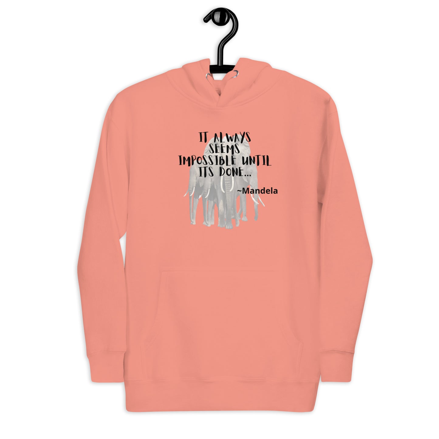 Quote By The Great Leader Nelson Mandela (Unisex Hoodie)